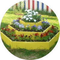 Клумбы металлические
